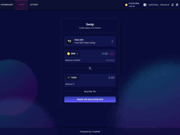 True Defi Dapp